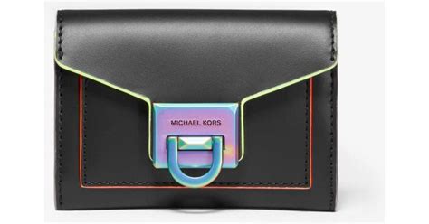 michael kors manhattan small wallet|Michael Kors manhattan contrast trim.